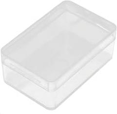Clear White Terminal Blocks Plastic Single Slot Electronic Components Storage Case Actuator Blocks Box 58x38x23mm