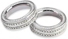 2PC ar Air Conditioning Control Cover Diamond Air Conditioning Switch Button Trim Ring Compatible with Mercedes-Benz A B-Class GLA CLA