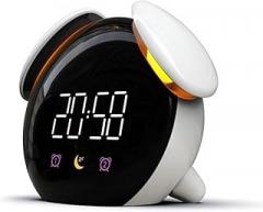Desk Clock Alarm Clock Silent Intelligent Fun Colorful Electronic Digita Creative Clock Led Table Watch Desk Clock Luminous Seat Clock