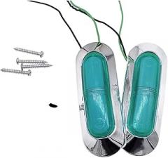 2Pcs 4LED Waterproof Side Mark Lamp Clearance Indicator Light Car Truck Trailer Lorry 12V24V Light Signal Lamp New 2026 High For Reliable Electronic Component, Precision, Stable Performance