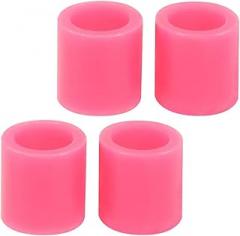 DYNWAVE 4 Pieces Rubber Roller for Electronic Cutting Machine Rubber Roller Wheel Replacement Easy to Install, Pink