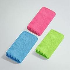 Premium Microfiber Cleaning Cloth Towels Grey - 3 Pack (11.8