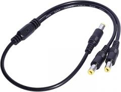 Y Splitter Cord 5.5x2.5mm 40cm Power Cable for LED Strips Cameras Electronics Power Cable