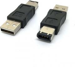 adapter Firewire IEEE 1394 6 Pin Male to USB 2.0 Male Adaptor Convertor, Firewire