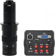 1080P VGA USB TF Video Recorder Industrial Electronic Digital Video Microscope Camera for Phone CPU PCB Repair Soldering(with 180x lens)
