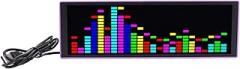 Hilitand RGB LED Music Spectrum Display, 12 Dynamic Effects 7 Color Modes 84 Light Displays with Voice Activated Sensor, for Ambient Light Electronic Clock