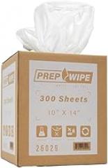 26029 Prep Wipe WHITE Lint Free Cleaning Towels Pack of 300 Sheets, 10