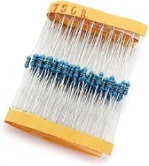 100 Pcs 1.5R ohm Resistors YIWANSON 0.25 W Metal Film Resistor, Tolerance ±1% 1/4w Metal Film Fixed Resistor for Repair Electronic Systems, Repair Cars, Audio Components (1.5R)