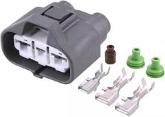 1 / Automotive Composite 3 Pin Electrical Waterproof Connector Sheath Automotive Electronic Fan Motor Motor Plug 6189-0588(1 Set)