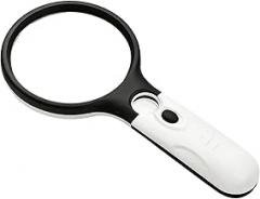 Magnifying Glass with Light, Versatile Use, Collectibles Magnifier Tool, Jewelry Magnifying Glass, Compact Design, for Electronics Repairers Model Collectors Watchmaker