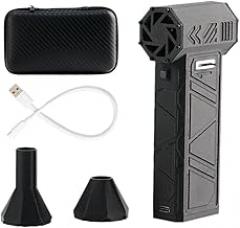 Mini Jet Fan, Jet Dry Blower, 130000 RPM Turbo Powered Mini Portable Blower, Wind Speed 52m/s, for PC Keyboard Electronics Cleaning, Car Dust Cleaning, BBQ Camping