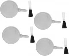 4pcs Air Blower and Brush for Camera Lens Laptop and Electronics Cleaning Compact Handheld Dust Remover for Photography and Precision Items