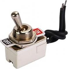 SPST Toggle Switch Wired Rocker KNS2 6A 125V Electrical Control On Off Switch Panel Mount DIY Electronics Component(1PCS)