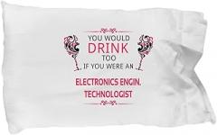 Amorfos Electronics Engin. Technologist Pillowcase - Funny Gift for Electronics Engin. Technologist, Electronics Engineer Techno Worker Creative and Soft Pillow Case, Graduation Gift