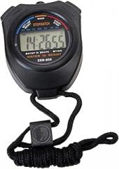 Electronic Stopwatch Timer for Sports and Movement Multi-Function Professional Timer in Black Dual Display