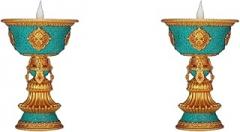 Rechargeable Tibetan Electronic Butter Lamp Buddhist Table LED Simulated Flame Home Decorations Rechargeable