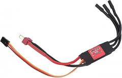 Drfeify 30A Brushless ESC, 2-3S Electronic Speed Controller with Sinusoidal Startup for 1525/1410/1625/2430 Inrunner Rotation Motor