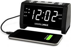 HANNLOMAX HX-147CR Alarm Clock Radio, PLL FM Radio, 1.4