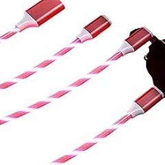 3 1 2A USpB Glowing Phone Cable Type-C High-Speed Charging Support Cord for LPhonie 14 13 Sangsiung Xlaoml Micro USpB LED Light Data Wire Cable New 2026 High for Reliable Electronic Component