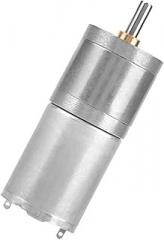 High, 25mm DC Gear Motor with Metal Gear, Low Speed, Low Noise for Electronic Lock, Robot, Electric Curtain (12V 100RPM)