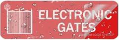 Electronic Gates Sign Sticker Acrylic Plaque with Adhesive Backing for Door Office Business Outdoor 9x3 Inch Self Adhesive Acrylic Sign for Doors Walls Desks Home Office Decor Gift for Women Men