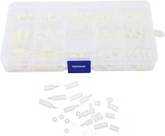 Veemoon 1set Nylon Screw and Nut Assortment for Electronic Components and Projects