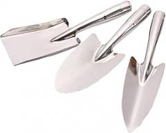 Stainless Gardening Shovel Set,Heavy Duty One-Piece Small Garden Trowel Hand Shovel Gardening Tools for Planting, Digging, Weeding, Moving and Smoothing, Gardening Gifts for Women