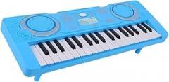 Colaxi Electric Keyboard Piano 37 Key Portable, Early Educational Toy Musical Instrument Portable Electronic Organ for Holiday Indoor Teaching Home, Blue