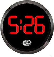 Interior Car Clock, Luminous Touch Control Display, Vehicle Dashboard Watch-Time Accessory, Auto Electronic, Digital Clock, Car Supplies, For Most Vehicles(Black Red light)