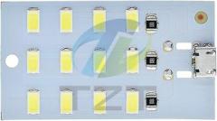 12Pcs 5730 Panelhigh 5V 430Ma~470Ma White Mirco Usab Led Lighting Panel Usab Mobile Light Emergency Night New 2025 High for Reliable Electronic Component