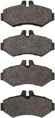 KarParts360 For Freightliner Sprinter 3500 2002 2003 2004 2005 Disc Brake Pads | Semi Metallic Friction | Electronic Pad Wear Sensor | 62mm/2.44in Inner Height | 125.7mm/4.95in Inner Width