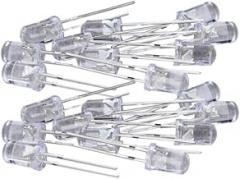 Othmro Green LED Christmas Light Bulb Clear Round Transparent Super Bright Lighting Bulb Lamps Electronic Component Light Emitting Diodes 3-3.2V 20mA 200 PCS