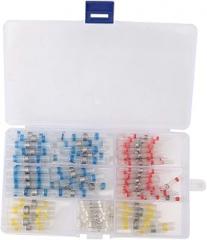 150PCs Solder Sleeve Connectors | Heat Shrink Wire Terminals for Marine/Auto/Electronics | Weather - Protected & Insulation | 4 Sizes (White/Blue/Red/Yellow) |