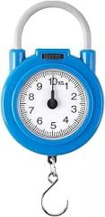 Handled Digital Weighing Steelyard Fishing Travel Suitcase Electronic Hanging Hook Scale Kitchen Tool(Blue)