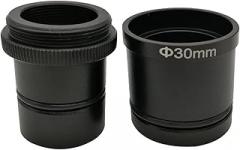 JOEBO Microscope Kit Adapter Ring C Mount to 1.25 inch or 23.2mm 30mm 30.5 mm Diameter for Microscope Connect with Electronic Eyepiece CCD USB Camera Microscope Lens Adapters(AD-C-30)