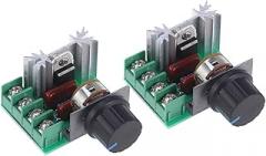 COHEALI 2000W Voltage Regulator Electronic Overload Protection 2-Piece Set for Motor Control and Home Appliances