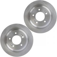 Brake Rotors Rear Pair for Hyundai Sonata 2016 2017 2018 1.6L l4 320mm Front Disc-Electronic Parking Brake;Electric Parking Brake