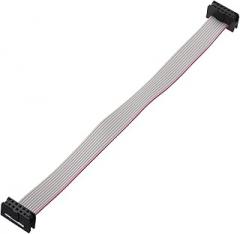 MECCANIXITY IDC Connector Flat Ribbon Cable, 10 Pins 2mm Pitch 15cm Length FC to FC Dual Female Connector Flat Ribbon Cable Wire for Industrial Electronics, Gray