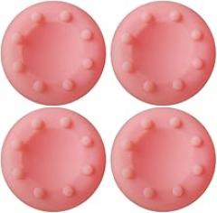 4PCS Thumb Stick Grips Caps Silicone Analog Thumbstick Grips Cover for Xbox One Xbox 360 PS5 PS3 PS4 PS4 Pro Slim Accessories (Pink)