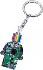 HUIFACAI Electronic Robot Shaped Keychain Rainbow Color Key Chain Multi-Functional Phone Chain Women Girls Bag Purse Accessory