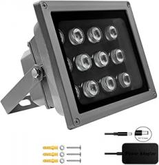 JCHENG Infrared Light 12-Led IR Illuminator Long Range for 850nm Night Vision Security Camera and VR Systems