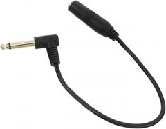 VILLCASE 0.3m Guitar Coupler Adapter Male to Female Extension for Microphone and Speaker Cables Right Angle Design for Electric Guitar and Amplifier Connections Durable and Versatile