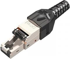 RJ45 CAT8 Cat7 CAT6A Connector RJ45 Terminated 10Gbps(1PCS,Red)