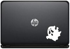 Spook Ghost Version 1 Vinyl Decal Sticker for Computer MacBook Laptop Ipad Electronics Home Window Custom Walls Cars Trucks Motorcycle Automobile and More (White)