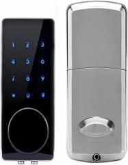 Electronic Door Lock Password, 2 Cards, 2 Mechanical Keys, Touch Screen Keyboard, Number Combination Lock (Color : Left Handle)