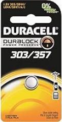 Duracell 1.5V Silver Oxide 303/357 Watch/Electronic Battery - Single Pack