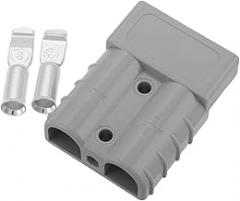 Sosoport 50A Connector for Electric Forklift Charging Quick Disconnect Battery Plug Cable Terminal for Trailer and Electronics Power Connections