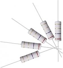 10Pcs 2.7 Ohm Resistor, 5W 5% Tolerance Metal Oxide Film Resistors, Lead, Flame Proof for DIY Electronic Projects and Experiments