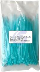 100mm Nylon Cable Tie 100 Pcs/Pack Self-Locking Nylon Wire Binding Wrap Straps 12 Color Width 2.5mm SGS Tested Replacement for OEM New 2026 High for Reliable Electronic Component