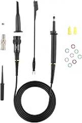 P4250 Oscilloscope Probe 100:1 2KV 250MHz | High Voltage BNC Test Lead with Alligator Clip | Detachable Hook Tip for Electronics/Automotive Testing